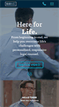 Mobile Screenshot of hereforlife.com